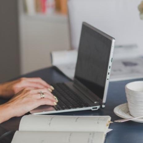 Woman at laptop