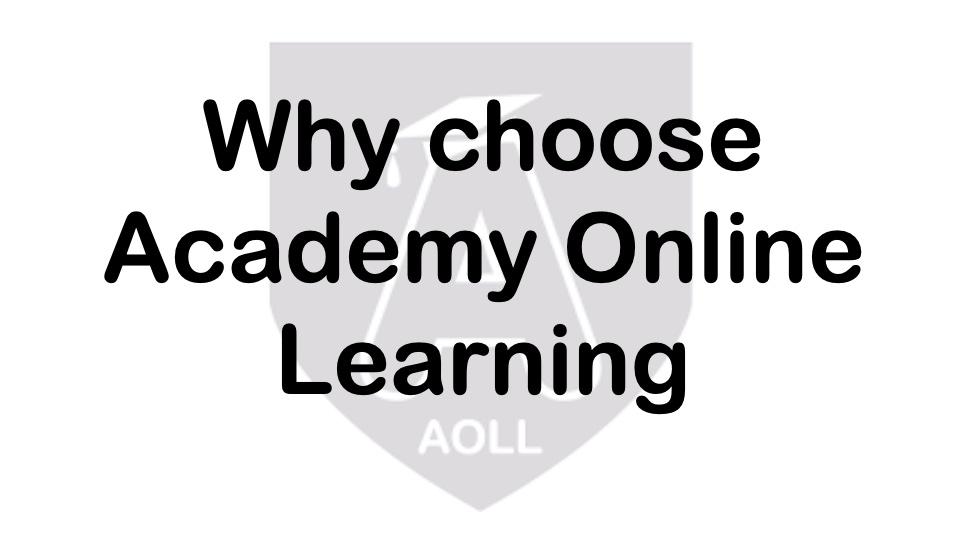 Why choose academy online learning