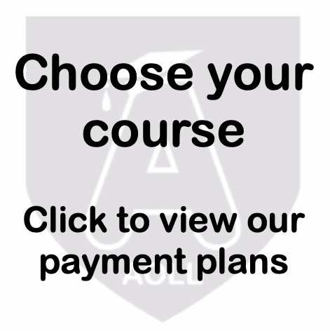 Choose your course click to view our payment plans
